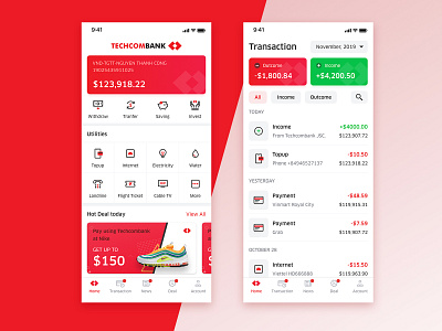 Techcombank App Designs Themes Templates And Downloadable Graphic Elements On Dribbble