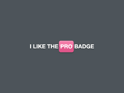 Pink Is Pro badge icon pro