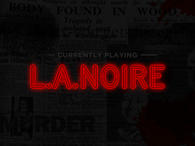 Playing: L.A.NOIRE crime game ps3 xbox