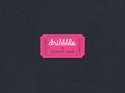 Dribbble invite available! draft imaketees player ticket