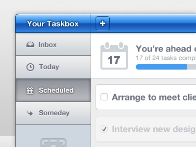 Taskbox app check list productivity task web
