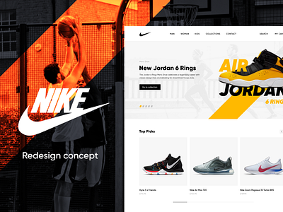 Nike redesign concept concept ecommerce figma nike redesign shop sneakers sport ui ux web design