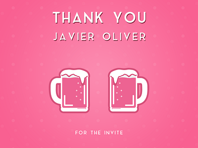 Dribbble First Shot cheers first shot thank you javier