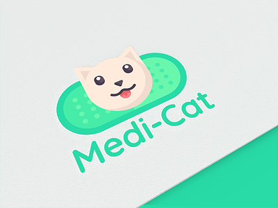 Medi-Cat Logo animal clean doctor-app first hospital medical medicine