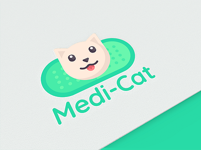 Medi-Cat Logo animal clean doctor app first hospital medical medicine