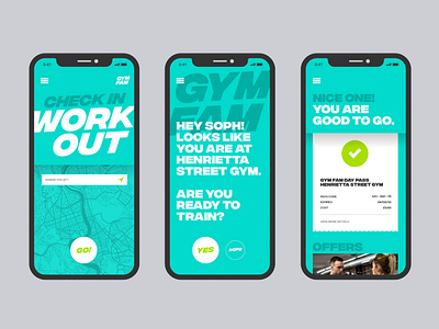 Gym Fam app book branding concept design digital ui ux