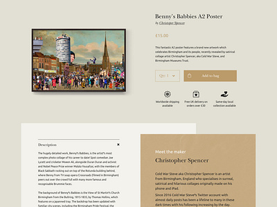 Birmingham Museums Online Shop branding design digital ecommerce retail ui ux web