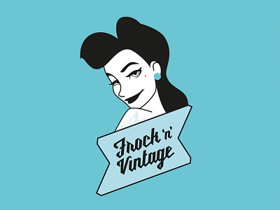 Vintage Clothing Label brand design fashion logo vintage