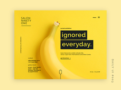 Daily Ui 003 - Landing Page bananas daily ui digital design graphic design landing page layout ui ui design web design