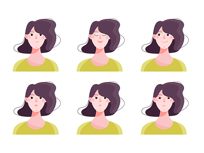 RoboMG - ZonMw 01 character character design expressions faces happy illustration sad smile thinking vector wondering