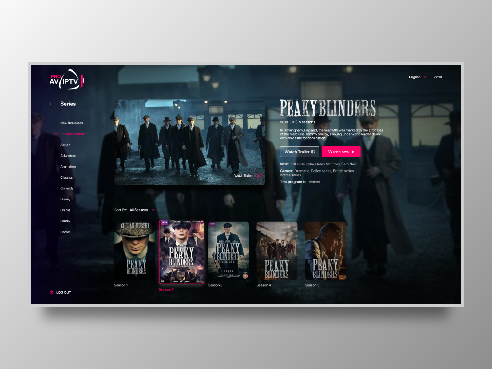 Streaming App [AV-IPTV-PRO] by hakim hasni on Dribbble