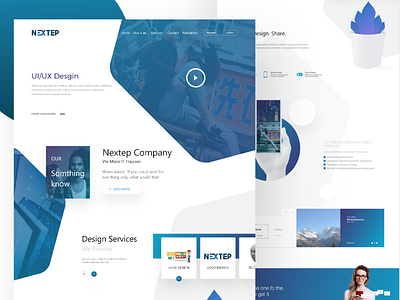 Design Services Page company design nextep page services ui ux website