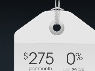 Simple Pricing from Square hanging tag price tag pricing pricing page swinging animation tag