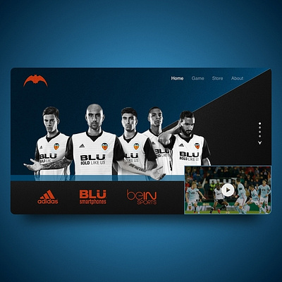 UI/UX sport team footbal team ui uidesigner ux webdeisgn webdesigner