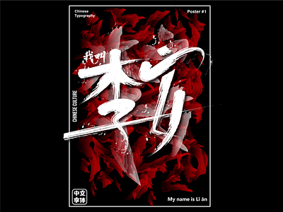 Li An Chinese Typography art chinese chinese calligraphy chinese culture chinese typography graphic illustration poster poster art poster collection type art type design typedesign typeface typo typographic typography