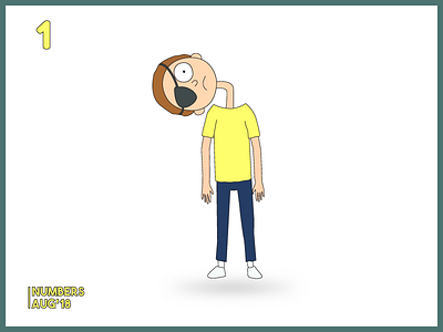 Rick and Morty 1 animation art character animation character art character concept design designer freelance design graphic graphic design illustration morty number number 1 number one rick rick and morty ui