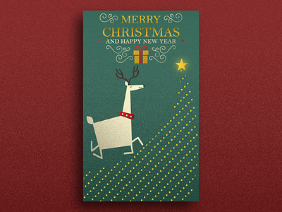 Merry Christmas animation art character animation character art christmas christmas ball design designer freelance design gazelle graphic graphic design illustration merry christmas poster poster art poster collection snowflakes ui winter