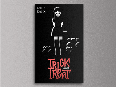 Trick or Treat! animation art black white black and white death design designer freelance design graphic graphic design halloween halloween bash halloween carnival halloween flyer illustration poster poster art poster collection tri fold brochure trick or treat