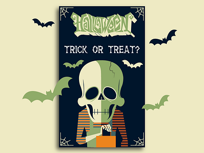 Trick or Treat! animation art character animation character art design designer freelance design graphic graphic design halloween halloween bash halloween carnival halloween design illustration poster poster art poster collection skull trick or treat