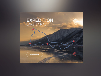 Expedition widget app baikal navigation place route ui ux website widget