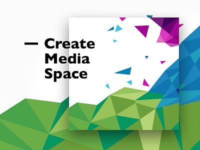 Create Media Space abstract background blob design dynamic shape