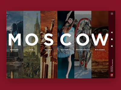 Discover Moscow animation branding design moscow site ux web website