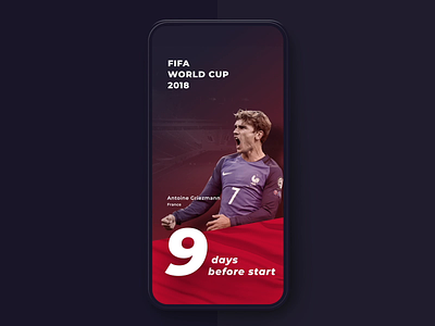 2 days before start animation app cup design mobile motion promo site soccer ui ux web website worldcup
