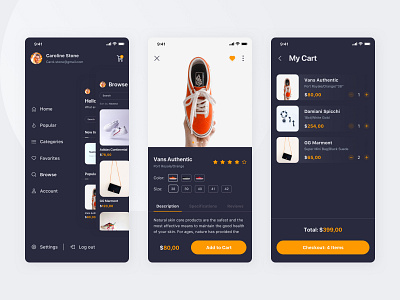Amazon Shopping App amazon card clean design interface mobile modern product shopping app ui ux