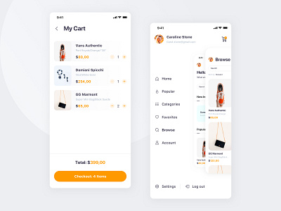 Amazon Shopping App amazon app card clean design interface mobile modern product shopping ui ux