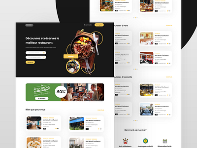 Restaurant Web App adobe app design interface redesign restaurant restaurant app ui uidesign ux uxdesign xd