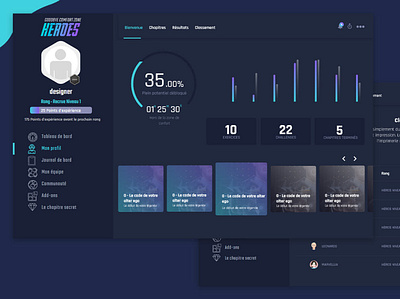 Goodbye Comfort Zone Heroes - jeu en immersion réelle adobe analysis art dashboad design game interface ui ux uxdesign zone