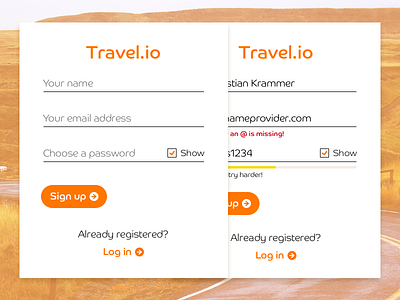 Day 5, Signup Form challenge design form login register signup