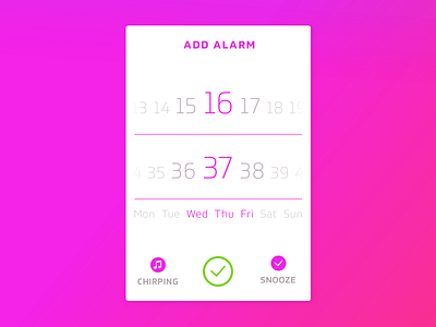 Day 12, Alarm Clock Add Screen alarm challenge clock design watch