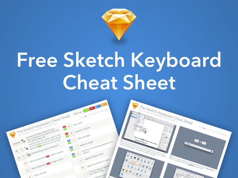 Free Sketch Keyboard Cheat Sheet By Christian Krammer On