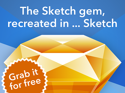 The Sketch gem, recreated in ... Sketch free gem logo sketch