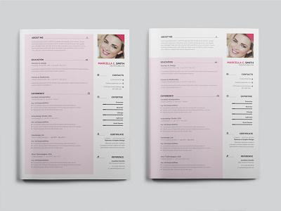 Resume a4 clean job business corporate coverletter curriculum vita cv resume