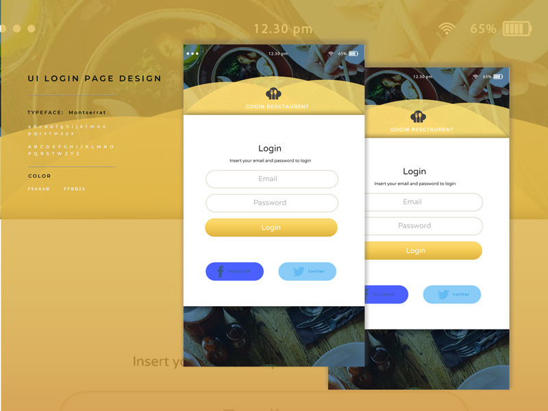 Login Page Design typography graphic design corporate agency ux ui landcruiser landing page design landing page apps design apps login page design login page
