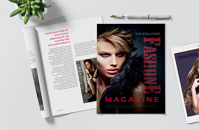 Magazine Design agency brochure company graphic design logo magazine magazine ad magazine cover magazine illustration ui ux design