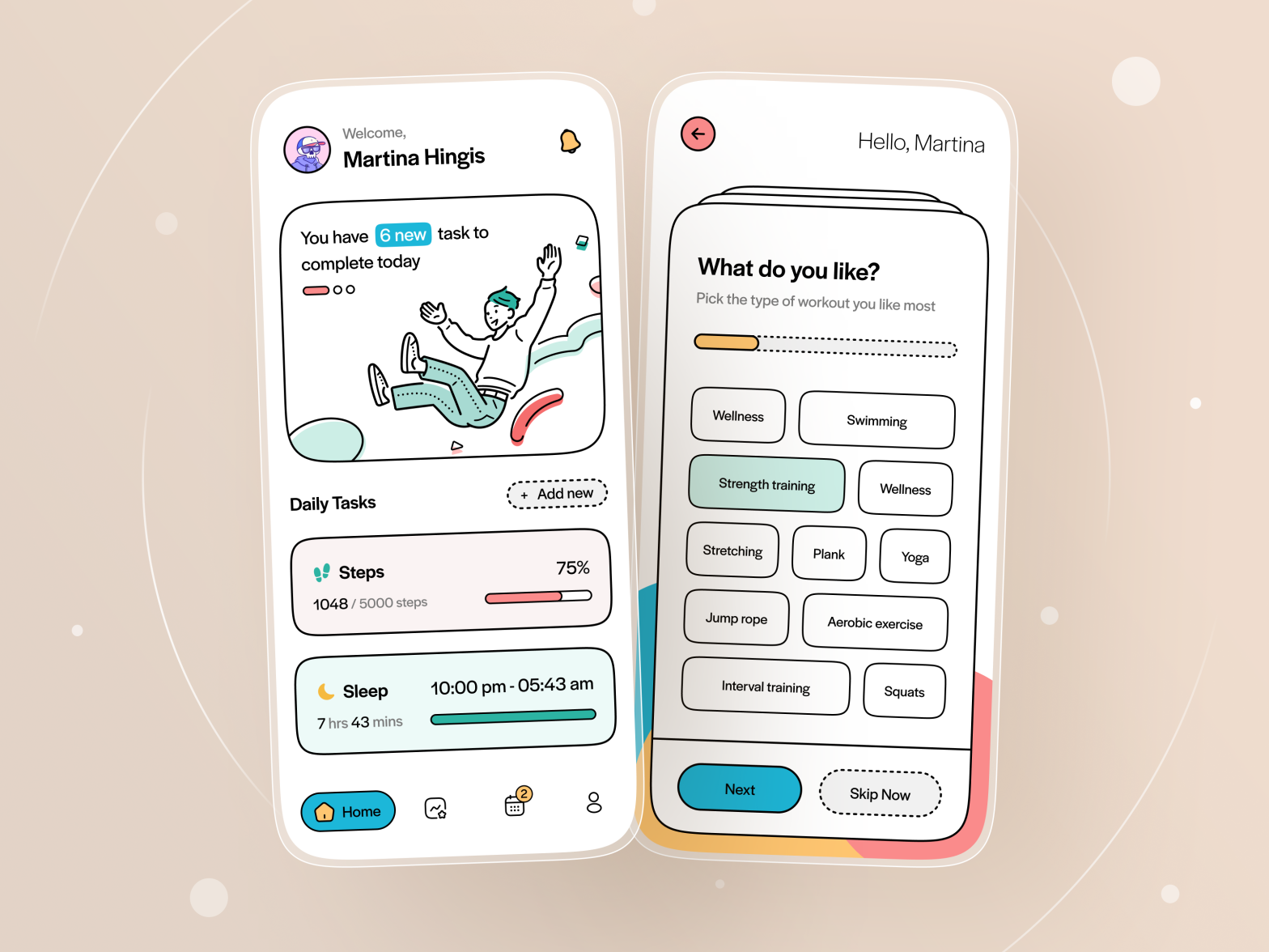 Workout Tracker App Design By Harshal On Dribbble