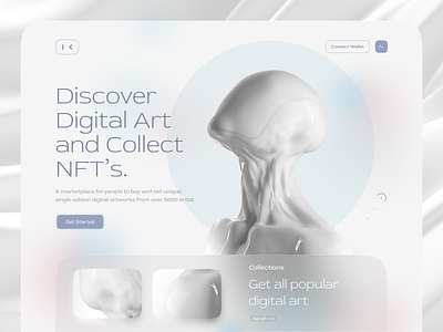 NFT Marketplace Landing Page