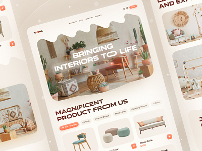 Flora - Furniture e-commerce Website Landing Page