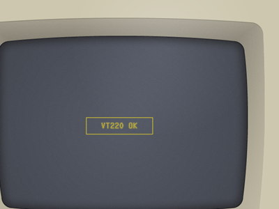 VT220 ui illustration terminal computer old school