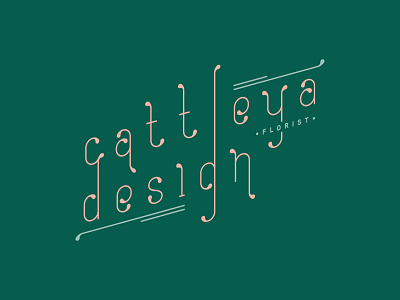 Cattleya Design Logotype branding design graphic design illustration logo typography