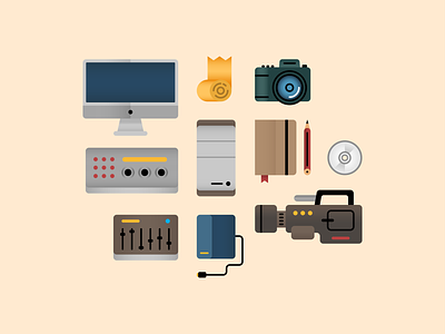AIDEA Videography Icon Sets design graphic design icon illustration minimal vector