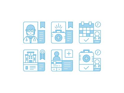 Medika App Empty State Icon Set