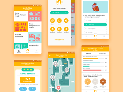 Bimbelbee App Prototype Design app design graphic design illustration ui ux