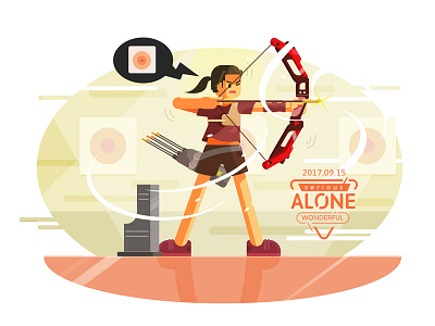 Ygg Illustration-live alone series-Archery