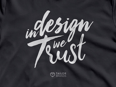 Tailor Brands Swag branding design lettering shirt swag trust type typography