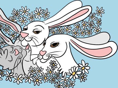 hare bunny hare illustration