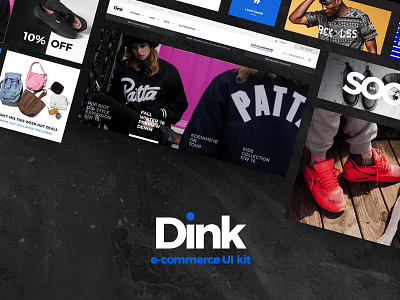 Dink e-commerce UI kit ecommerce kit p8 platforma8 psddd ui uikit